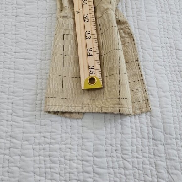 Charles Tyrwhitt French Cuff Shirt Men's 18/37 Tan Windowpane Classic Fit EUC - Picture 12 of 13